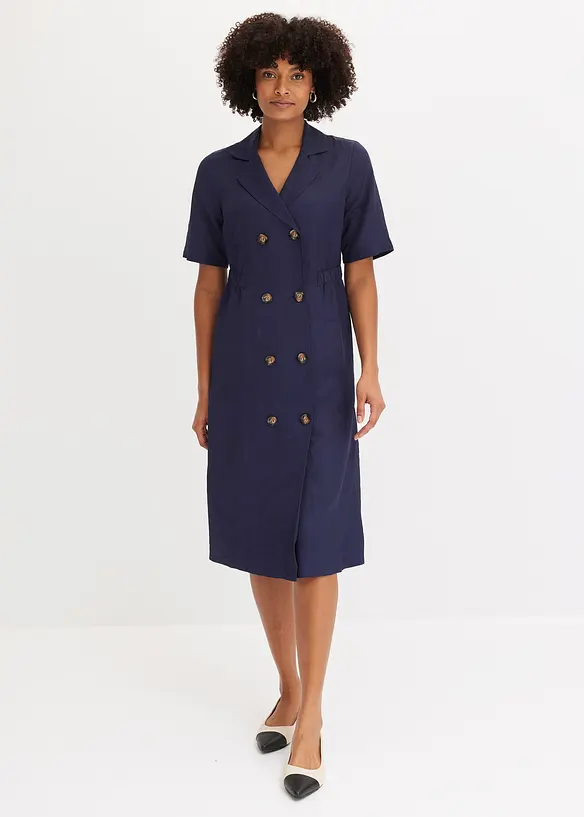 Robe en Lyocell avec col à revers, bonprix