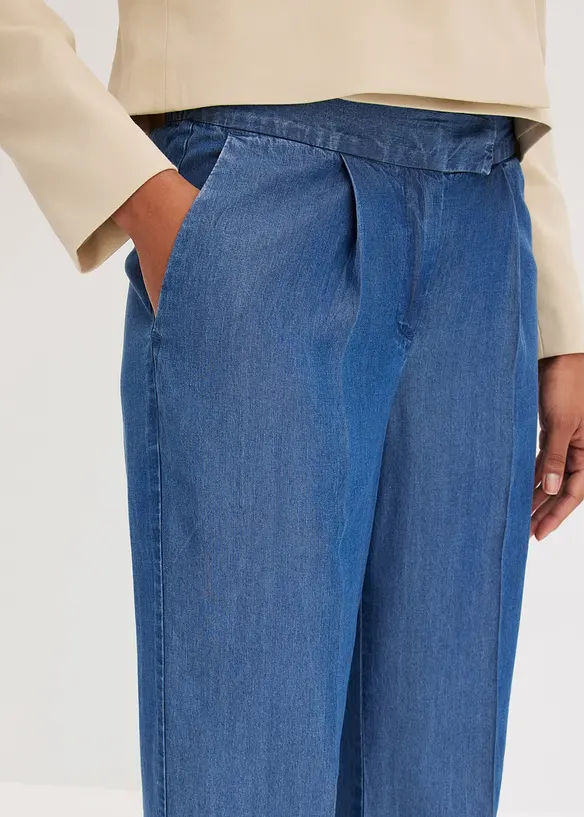 Pantalon à pinces en Lyocell, bonprix