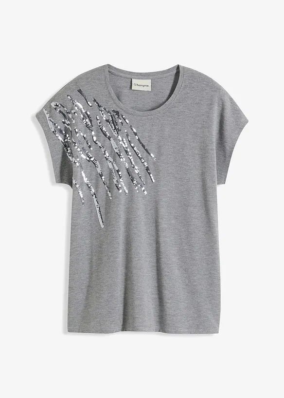 Shirt mit Pailetten, bonprix