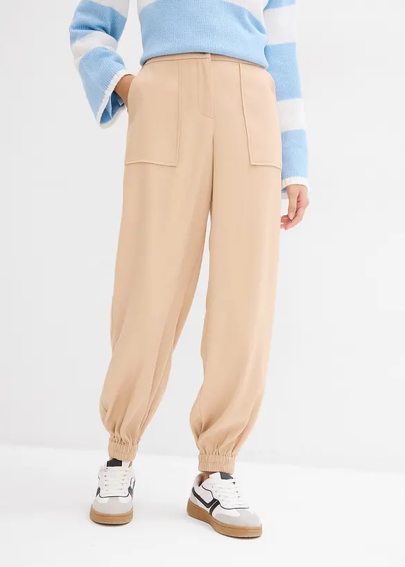 Pantalon à taille élastiquée, bonprix
