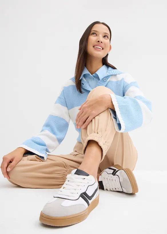 Pantalon à taille élastiquée, bonprix