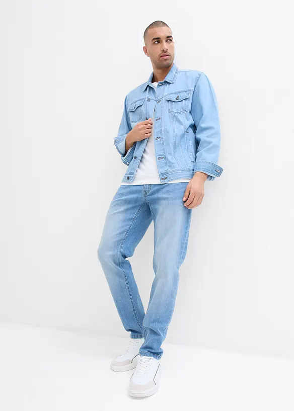 Lot de 2 jeans extensibles Regular légers, droits, bonprix