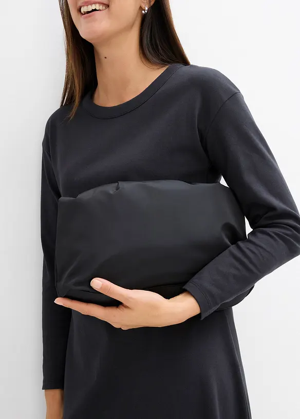 Jerseykleid aus reiner schwerer Bio-Baumwolle, bonprix