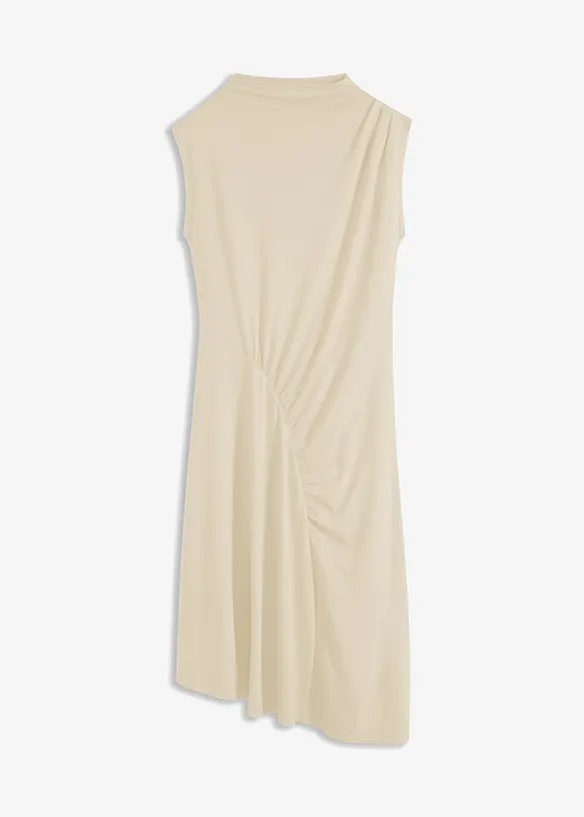 Robe midi avec drapé et base asymétrique, bonprix