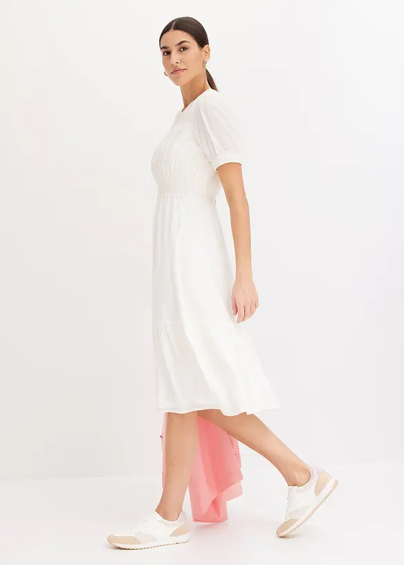 Robe midi en douce viscose mélangée, bonprix