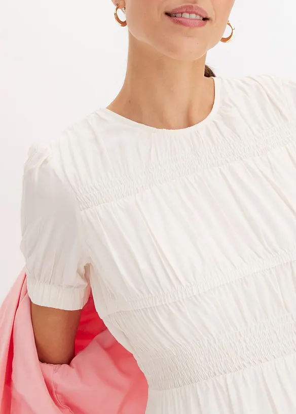 Robe midi en douce viscose mélangée, bonprix