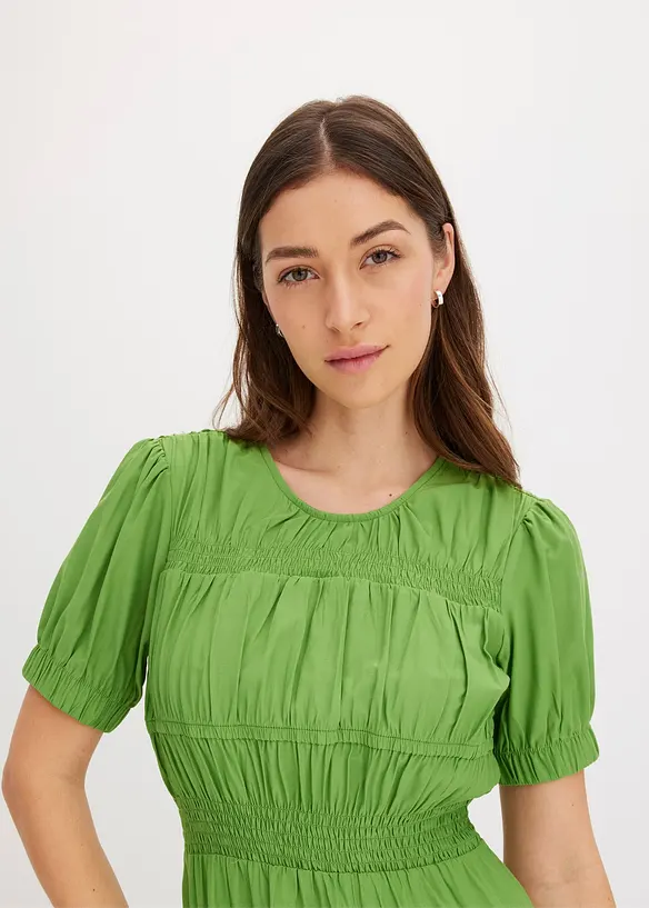 Robe midi en douce viscose mélangée, bonprix