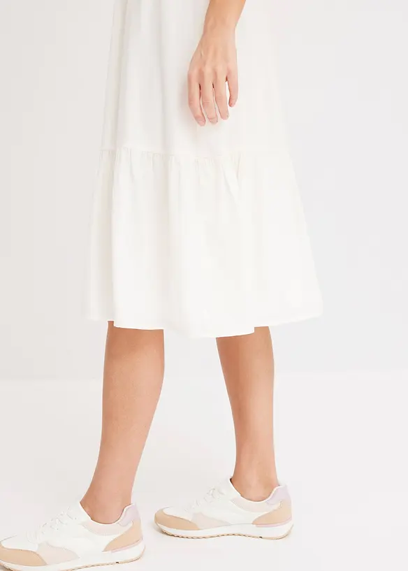 Robe midi en douce viscose mélangée, bonprix