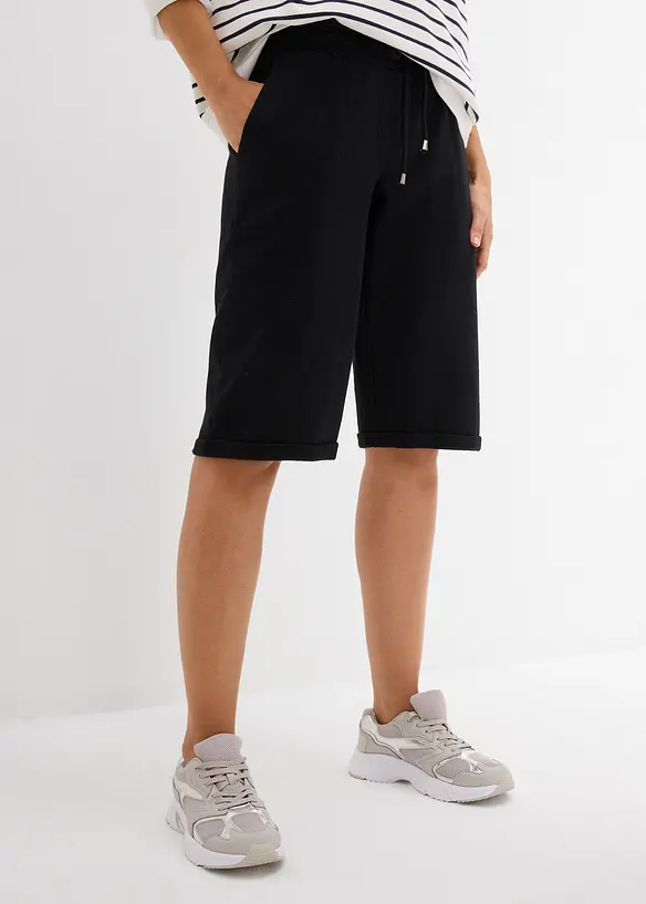Sweatbermuda mit Turn-up, bonprix