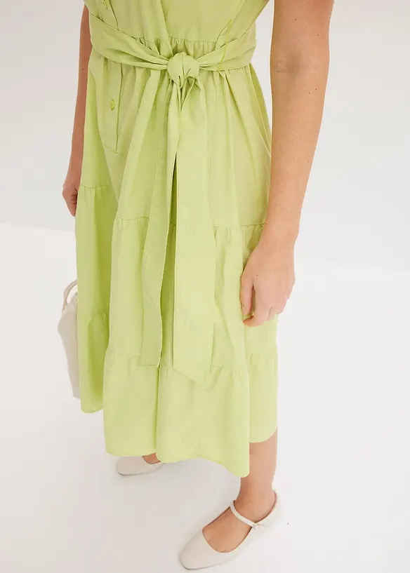 Blusenkleid aus elastischem Baumwoll-Mix, bonprix