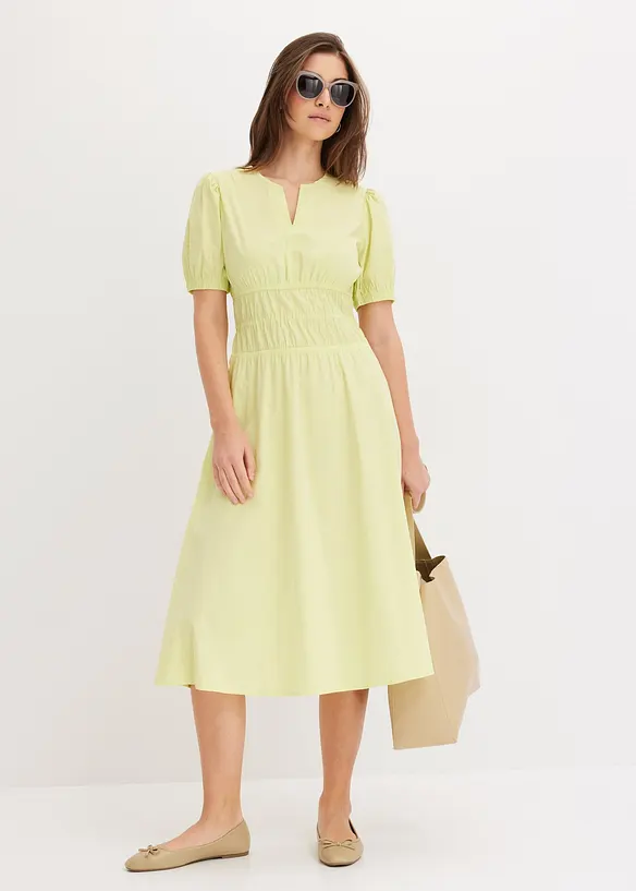 Midikleid mit elastischer Taille, bonprix