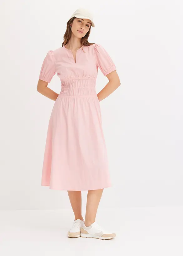 Robe midi à taille élastiquée, bonprix