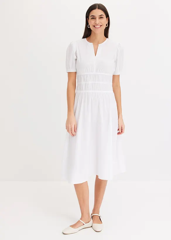 Robe midi à taille élastiquée, bonprix