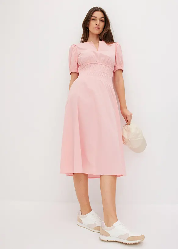 Robe midi à taille élastiquée, bonprix