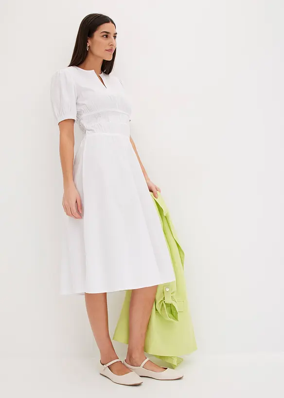 Robe midi à taille élastiquée, bonprix