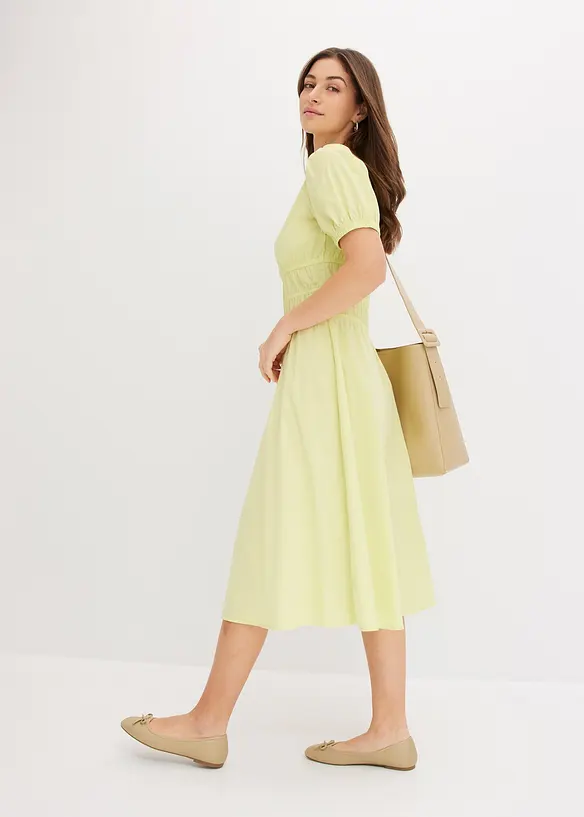 Midikleid mit elastischer Taille, bonprix