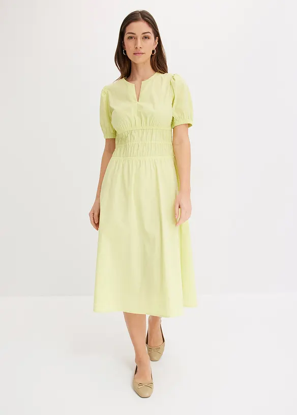 Midikleid mit elastischer Taille, bonprix