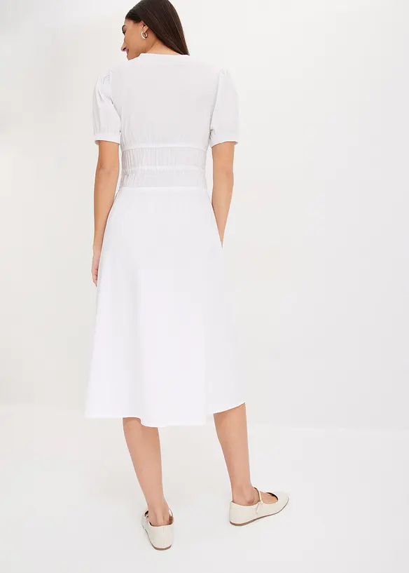 Robe midi à taille élastiquée, bonprix