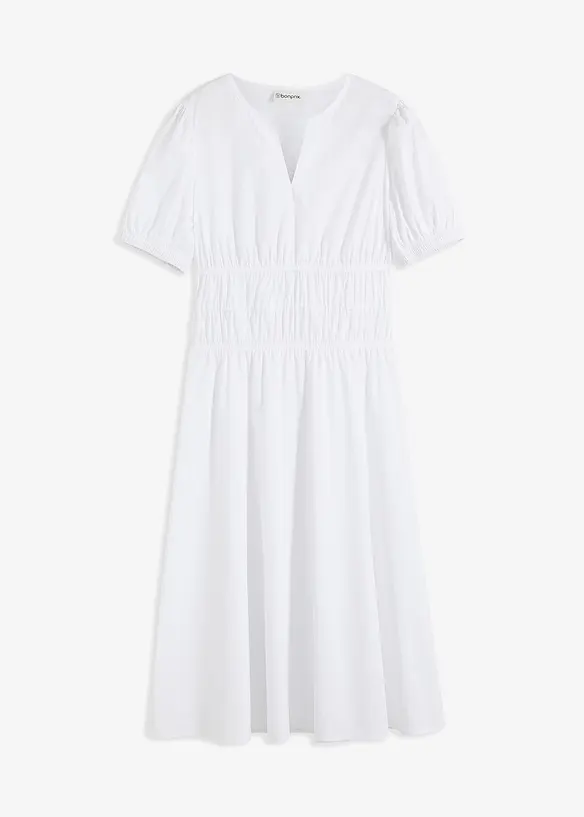 Robe midi à taille élastiquée, bonprix