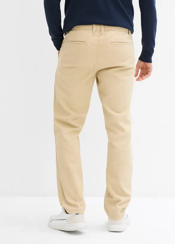 Relaxed Fit Chinohose mit Komfortbund, Straight, bonprix