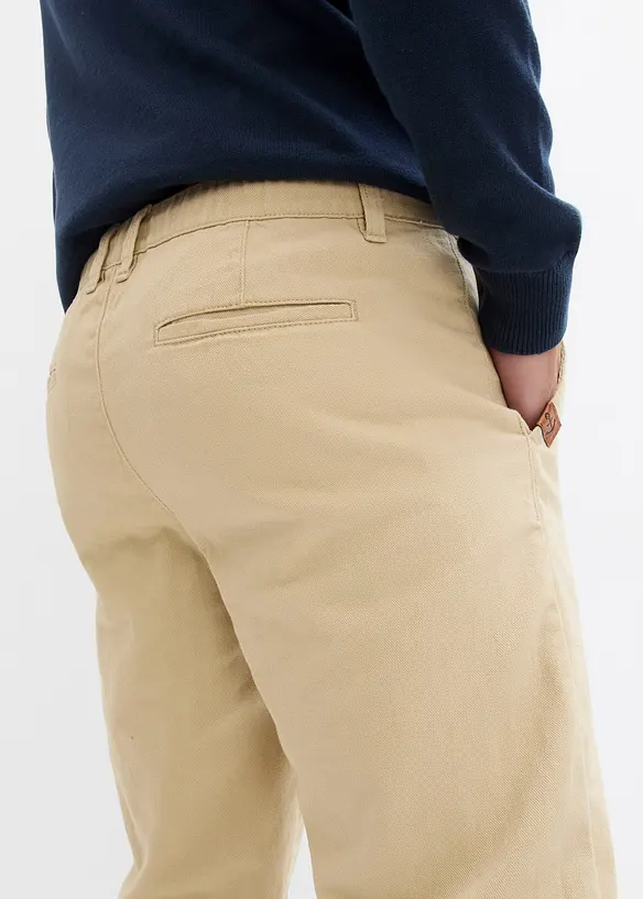 Relaxed Fit Chinohose mit Komfortbund, Straight, bonprix