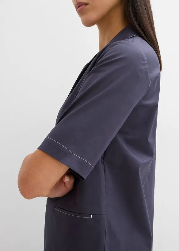 Robe-chemise en matière élastique, bonprix