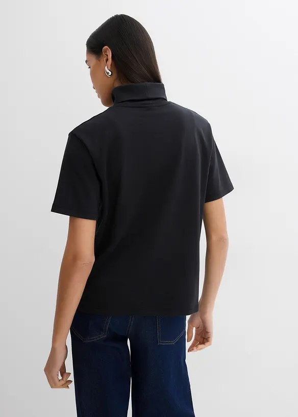 T-shirt col roulé 100% coton, bonprix