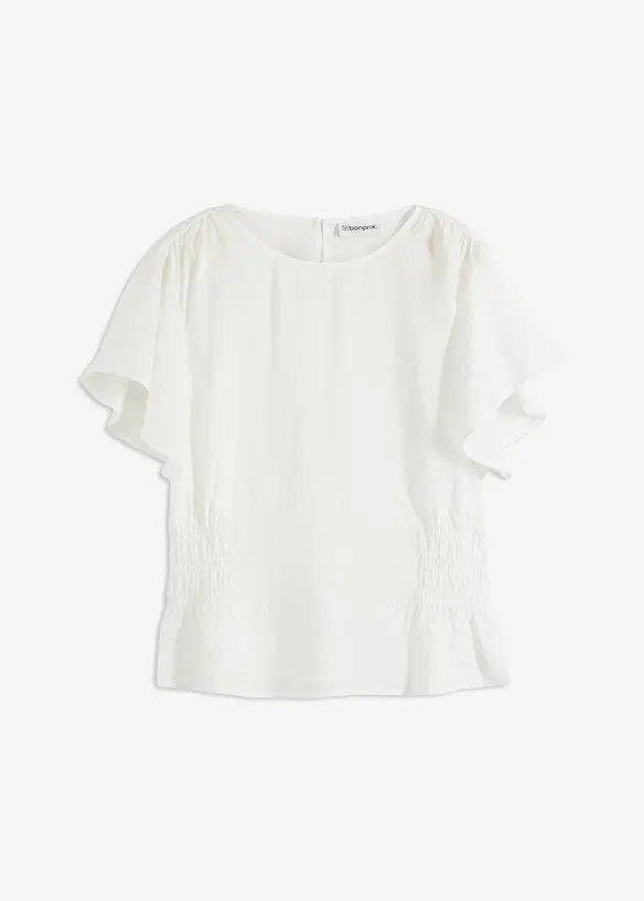 Top blouse en douce viscose mélangée, bonprix
