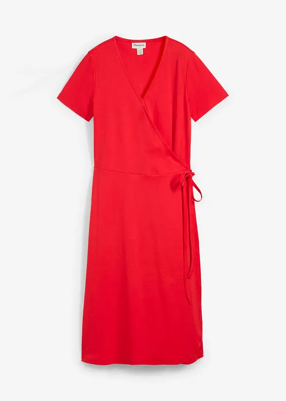 Jerseykleid mit Wickeldetail, bonprix