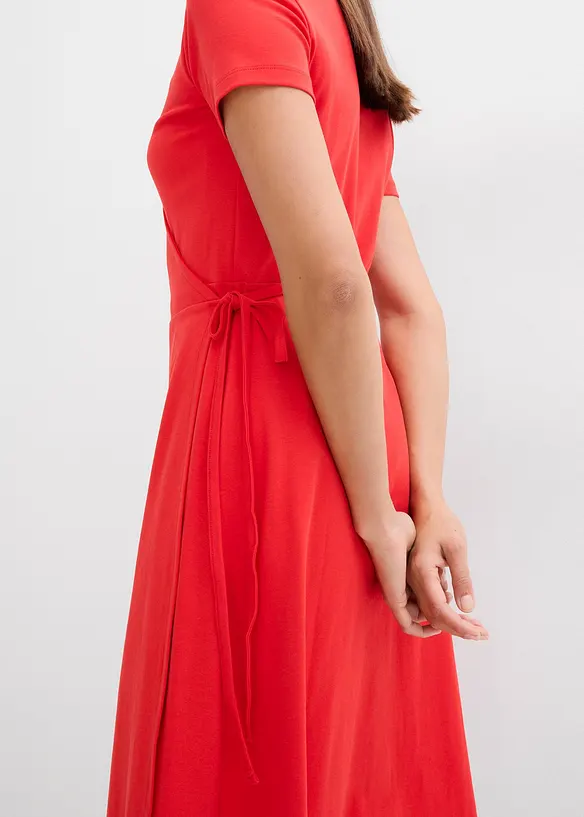 Jerseykleid mit Wickeldetail, bonprix