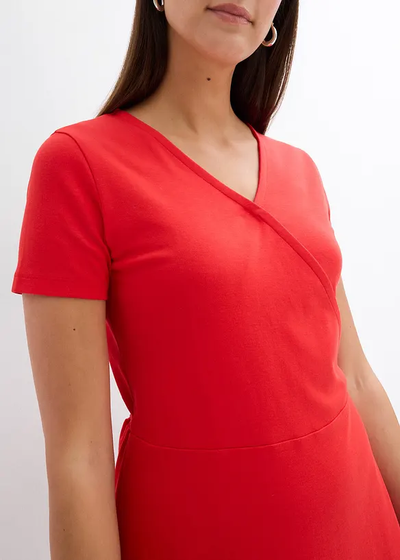Jerseykleid mit Wickeldetail, bonprix