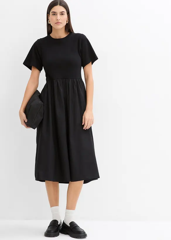 Robe midi 100% coton, bonprix