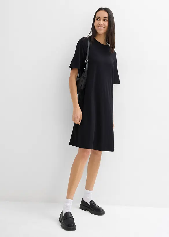 Shirtkleid in A-Linie aus Viskose-Mix, bonprix