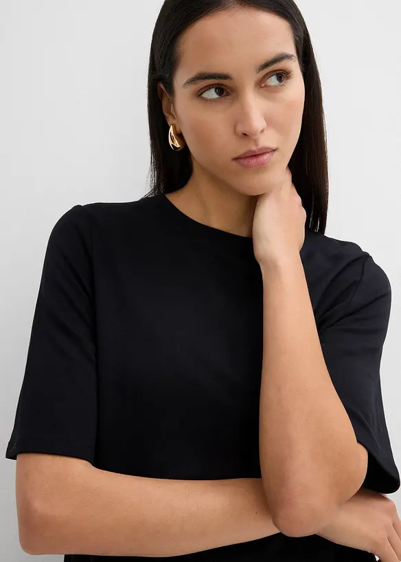 Shirtkleid in A-Linie aus Viskose-Mix, bonprix