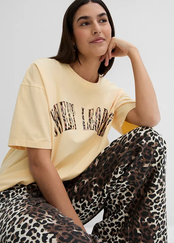 Oversize-Shirt aus weichem Baumwoll-Mix, bonprix