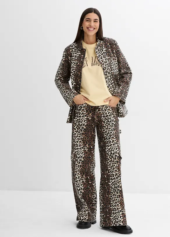 Oversize-Shirt aus weichem Baumwoll-Mix, bonprix