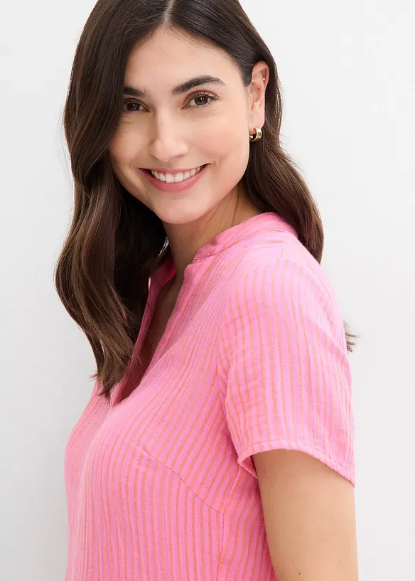 Robe rayée en gaze de coton, bonprix