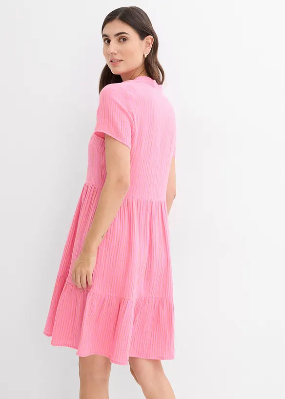 Robe rayée en gaze de coton, bonprix