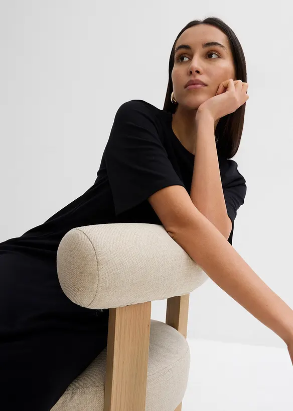 Shirtkleid in A-Linie aus Viskose-Mix, bonprix