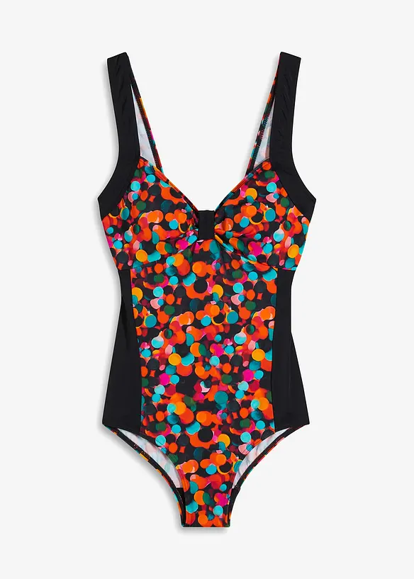 Maillot 1 pièce à empiècements contrastants, bonprix