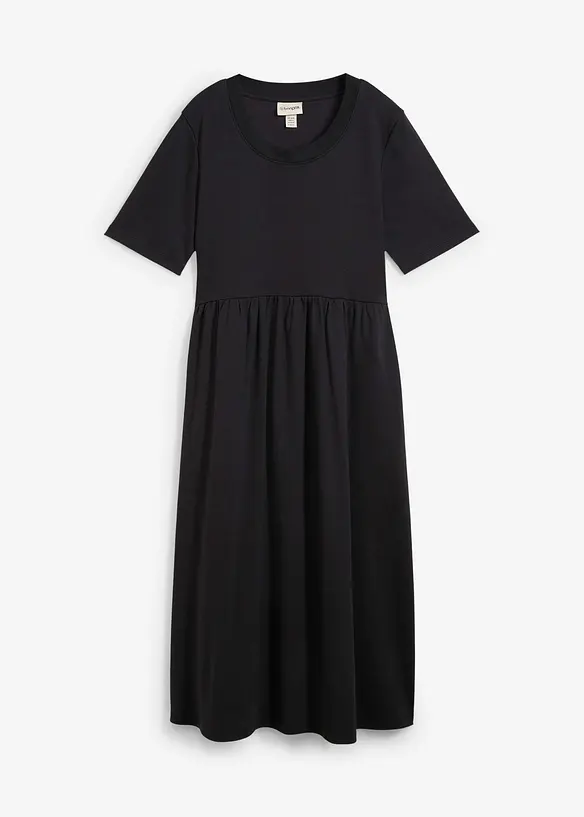Ausgestelltes Jerseykleid aus schwerer Baumwolle, bonprix
