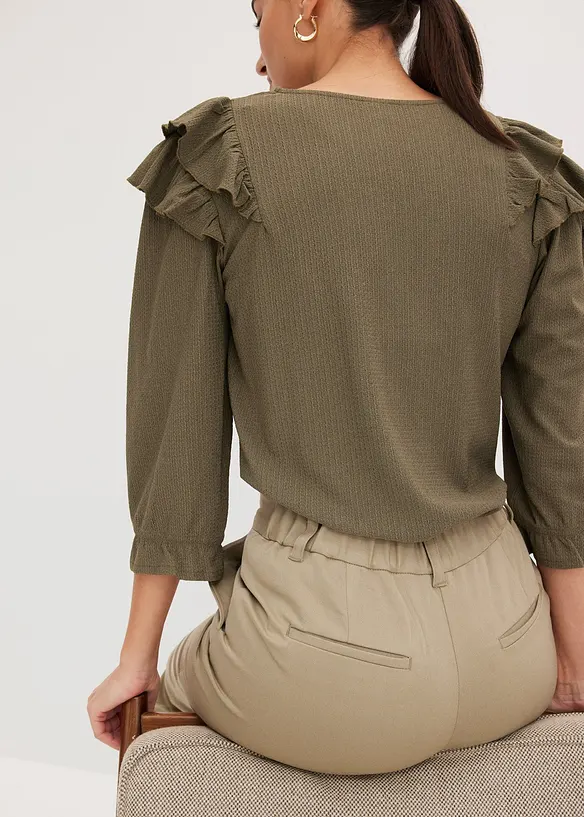 Pantalon à taille élastiquée, bonprix