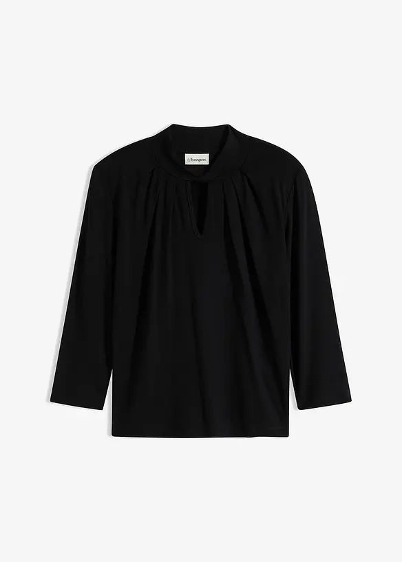 T-shirt à manches 3/4 et détail twisté, bonprix