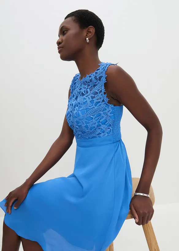 Minikleid mit Spitze, bonprix