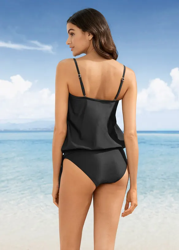 Tankini oversize &agrave; bretelles amovibles (ens. 2 pces), bonprix