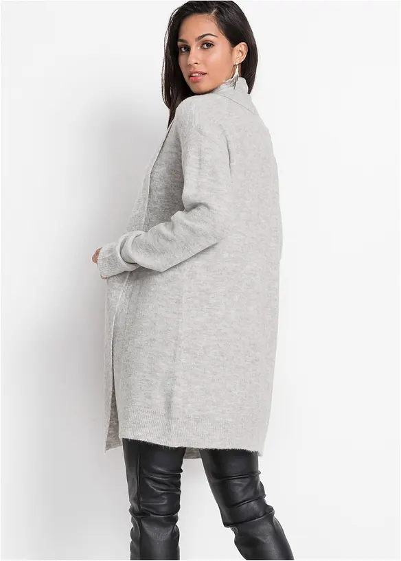 Longstrickjacke mit Schalkragen, bonprix