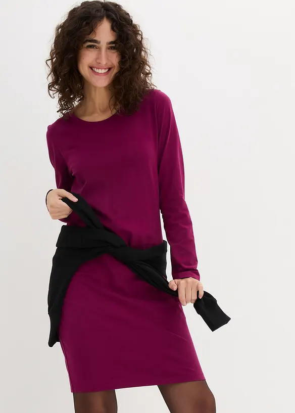 Robes en jersey coton extensible par lot de 2, bonprix