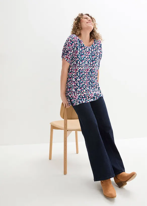 T-shirt en jersey viscose et lin, bonprix