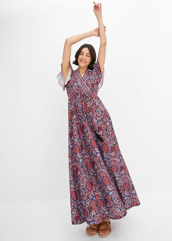 Bedrucktes Jersey-Maxikleid, bonprix