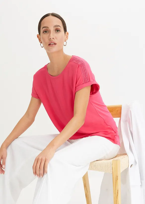 T-shirt à dentelle, bonprix